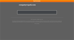 Desktop Screenshot of cowpattyrvpark.com
