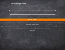 Tablet Screenshot of cowpattyrvpark.com